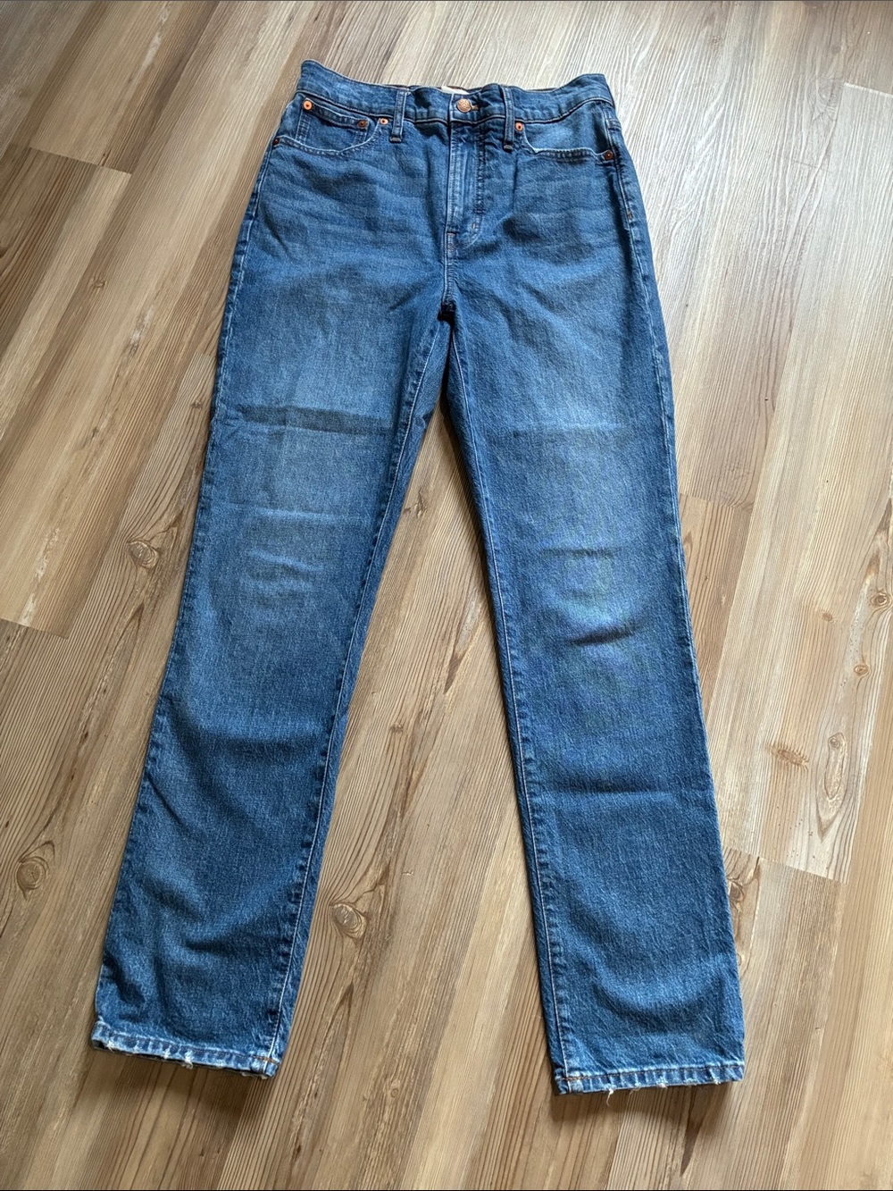 Madewell The Perfect Vintage Jean Straight Medium Wash Women’s 30 Stretch denim - Picture 7 of 14